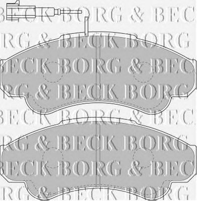 BORG & BECK bbp1779 -  Комплект тормозных колодок, дисковый тормоз